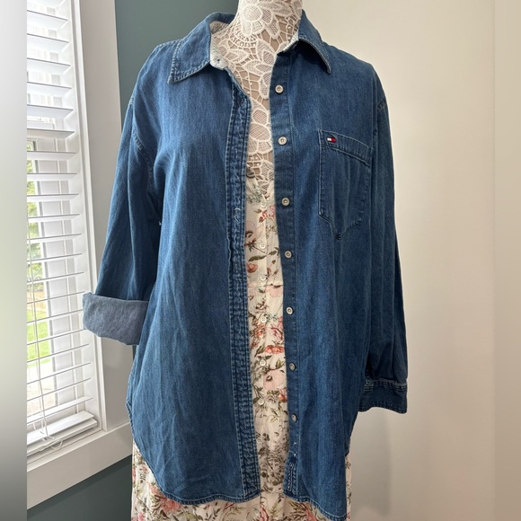 Tommy Hilfiger Denim Button-Up Shirt - Picture 1 of 6